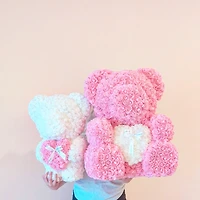 King-Size Luxe Foam Rose Bear