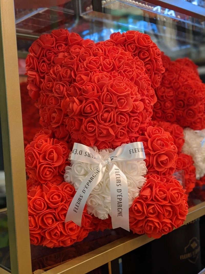 Sweetheart Luxe Foam Rose Bear