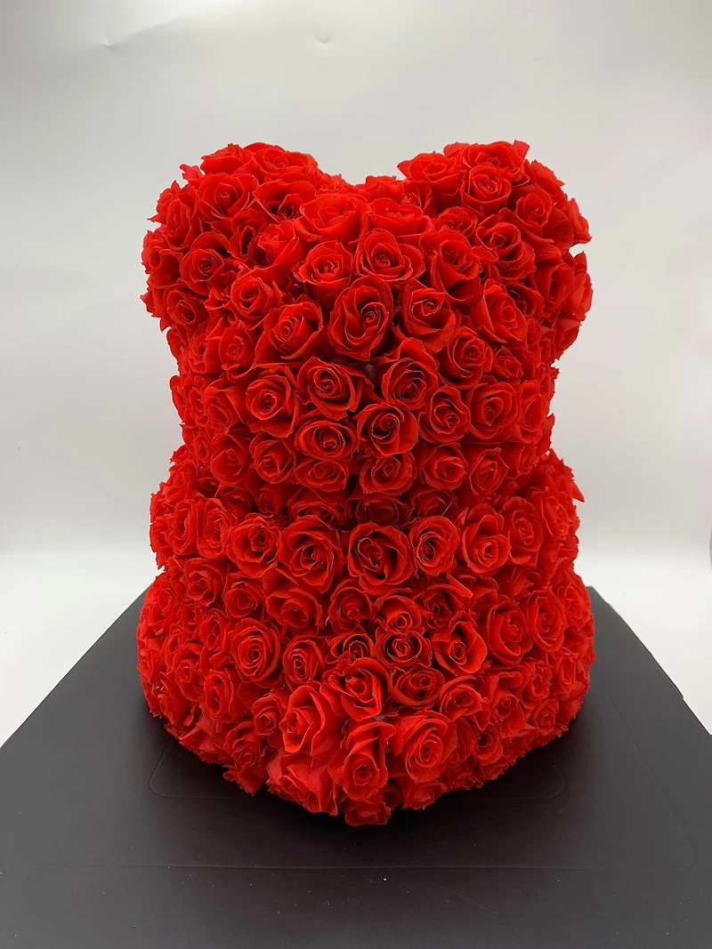 Preserved Fresh Rose Bear - Eternity Roses