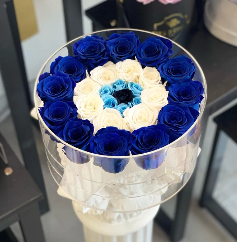 Evil Eye Round Crystal Box