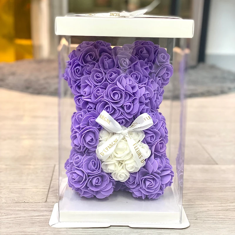 Baby Luxe Foam Rose Bear