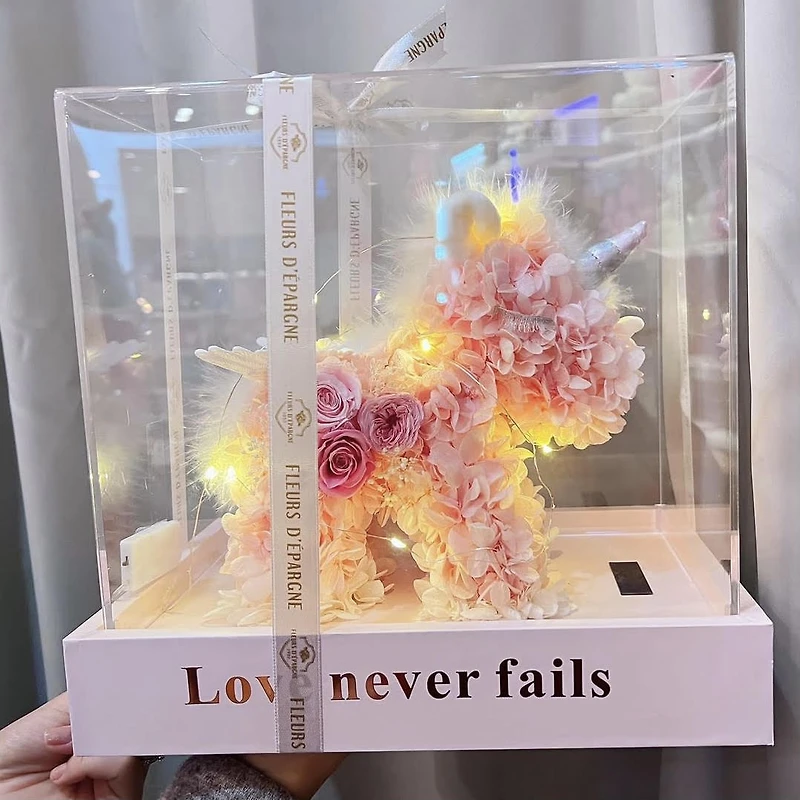 Flower Unicorn Acrylic Case - Full Coverage