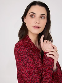 Blouse classique à imprimé