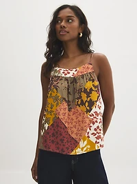 Camisole à imprimé patchwork
