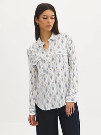 Printed Utility Blouse