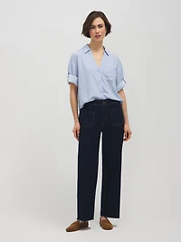 Blouse à coupe ample rayures