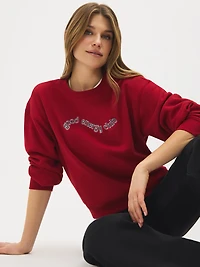 "Good Energy Club" Graphic Sweatshirt