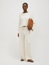 Crew Neck Cloud Fleece Top