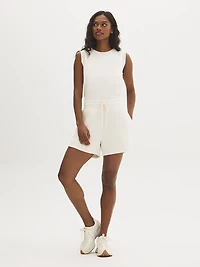 Cloud Fleece Curved Hem Shorts