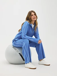 Cloud Fleece Contrast Piping Pants