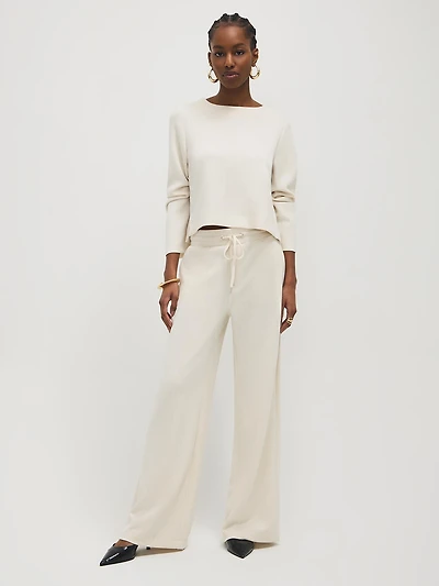 Wide-Leg Cloud Fleece Pants