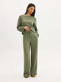 Wide-Leg Cloud Fleece Pants