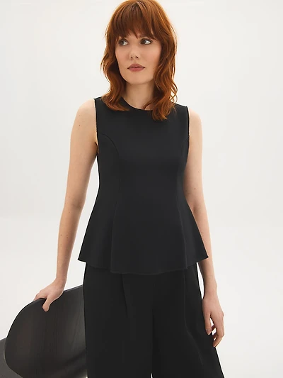 Sleeveless Peplum Top