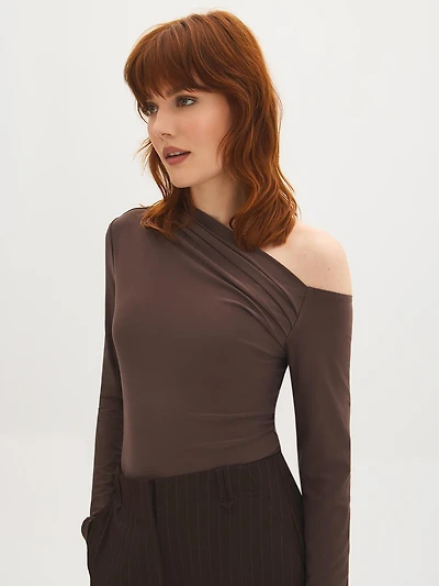 Asymmetrical Off-Shoulder Top