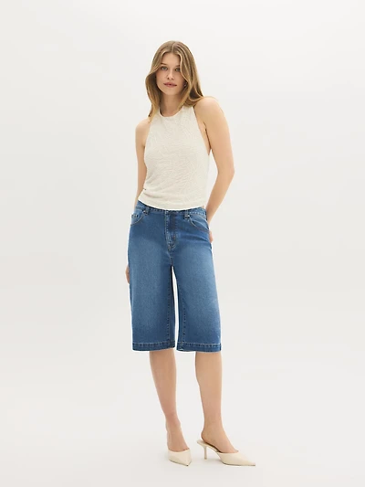 Textured Halter Crop Top