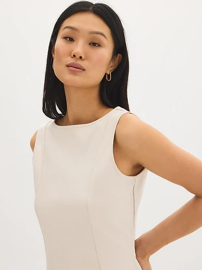 Sleeveless Faux Suede Top