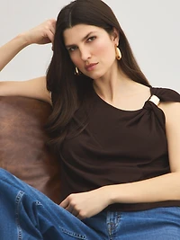 Haut texturé avec boucle