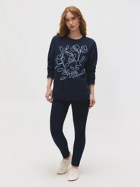 Pantalon à jambe ajustée enfiler