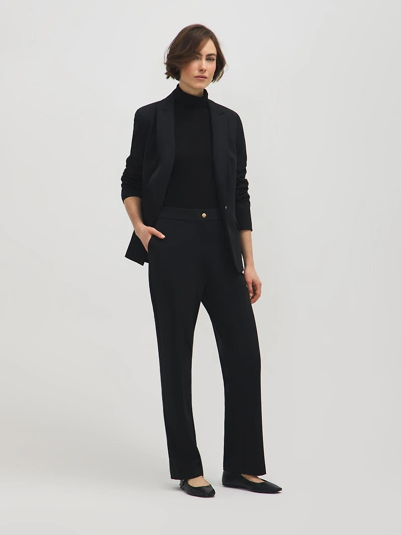 Double-Faced Straight Leg Pants