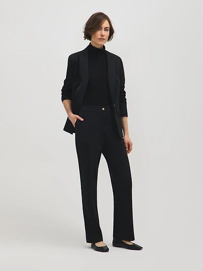 Double-Faced Straight Leg Pants