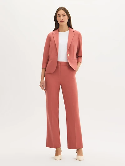 Tailored Straight-Leg Pants