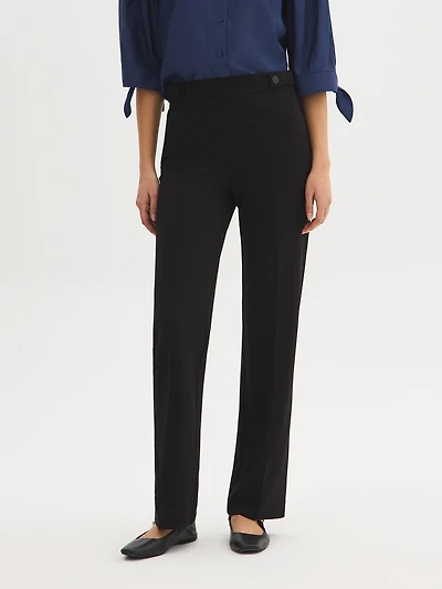 Pantalon en crêpe tricoté