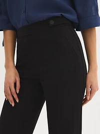 Pantalon en crêpe tricoté