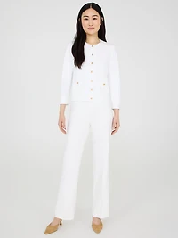 Pantalon à jambe droite enfiler
