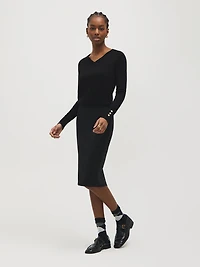 Double-Faced Pencil Skirt