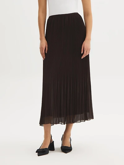 Pleated Chiffon Skirt