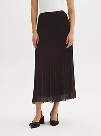 Pleated Chiffon Skirt