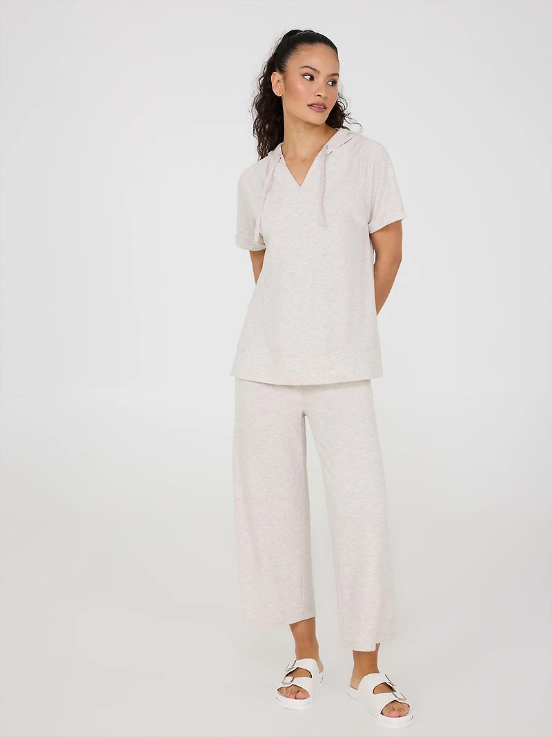 Pantalon gaucho en French Terry