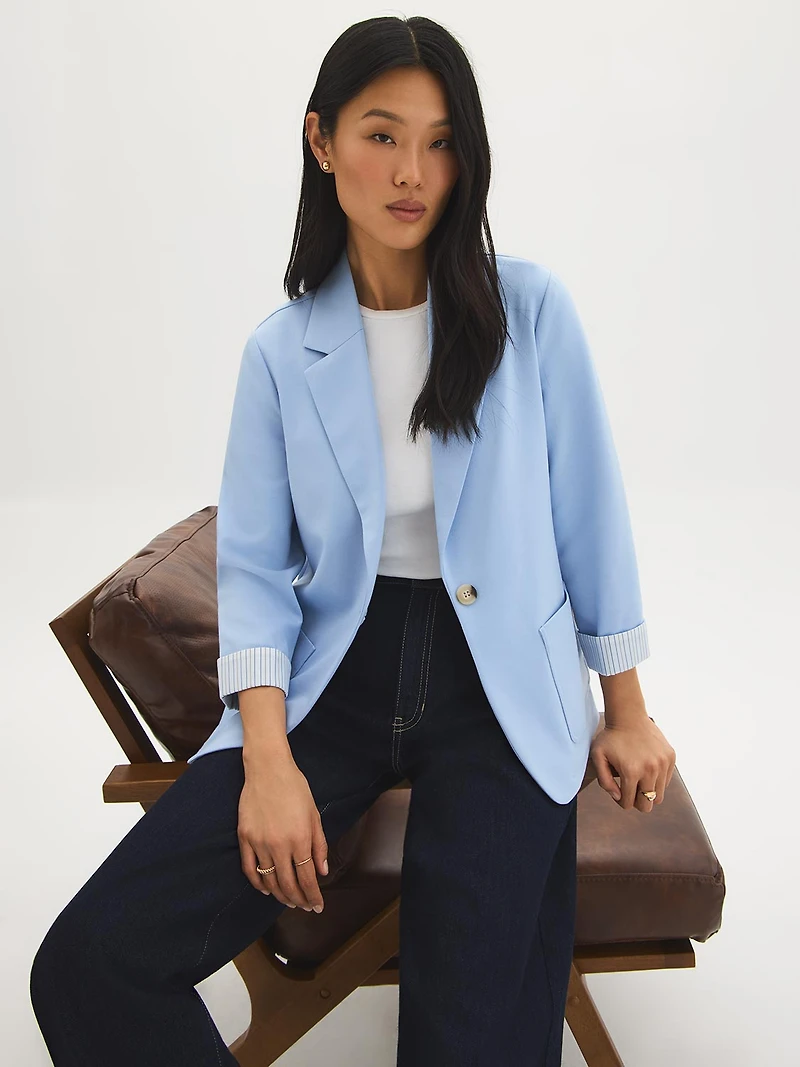 Blazer à manches 3/4