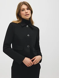 Blazer court en sergé