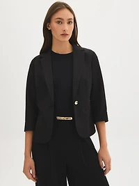 Blazer à manches 3/4