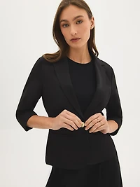 Blazer à manches 3/4