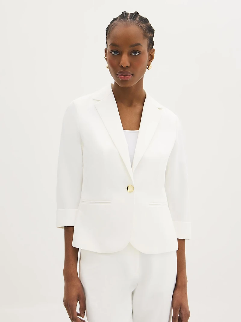 Blazer à manches 3/4
