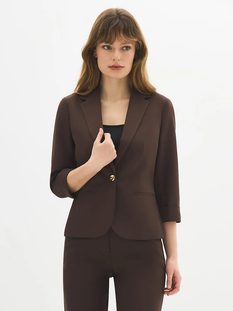 Blazer à manches 3/4