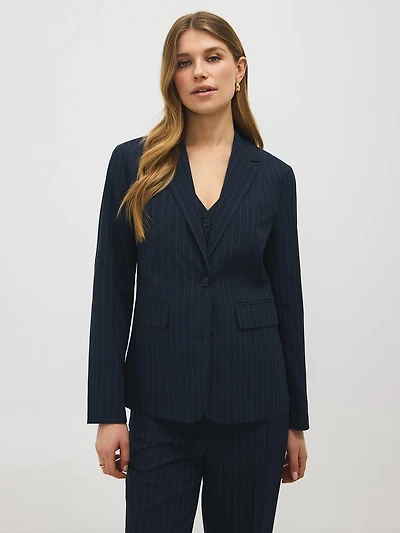 Pinstripe Blazer