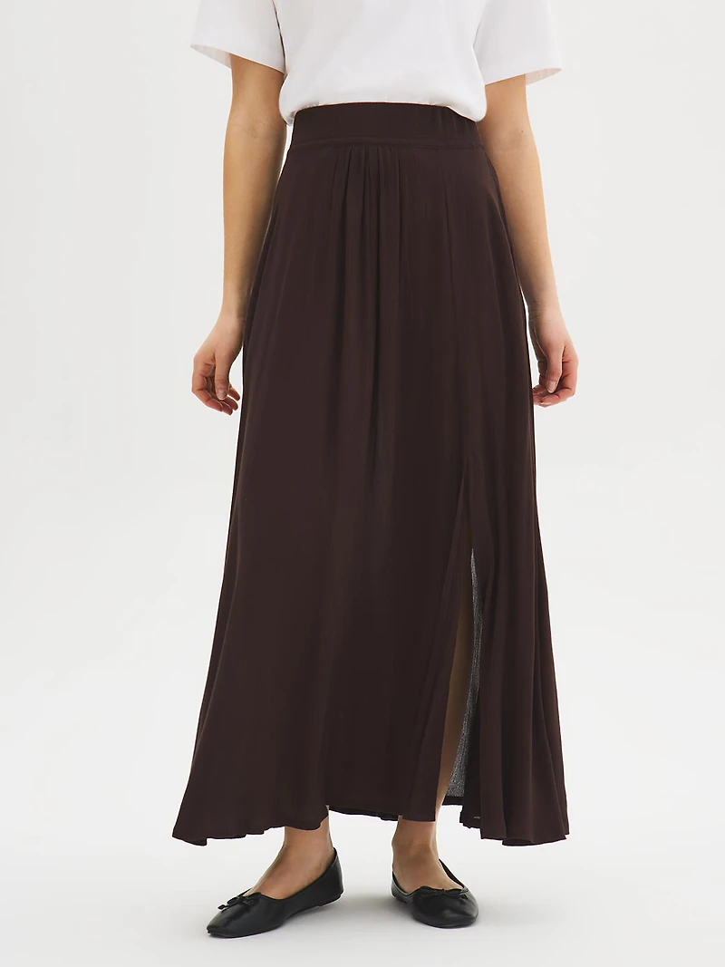 Crinkle Maxi Skirt