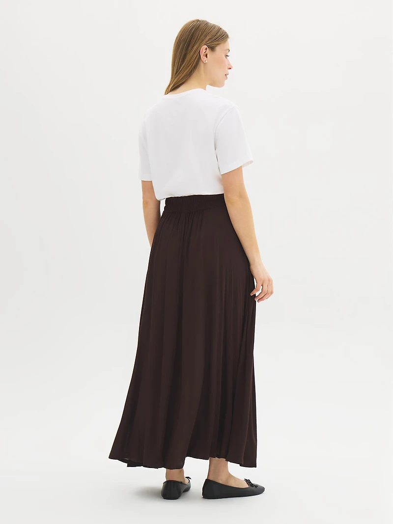 Crinkle Maxi Skirt