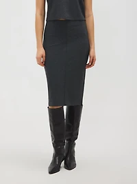 Jupe crayon en jacquard