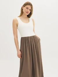 2-Fer Cotton-Blend Jumpsuit