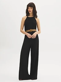 Halter Neck Wide-Leg Jumpsuit