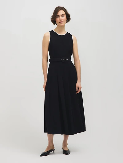 Sleeveless Box Pleat Dress