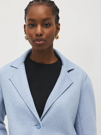 Manteau mi-long en polaire