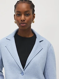 Manteau mi-long en polaire