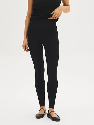 Seamless Leggings with Wide Waistband