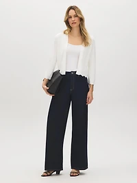 Cardigan boléro en pointelle