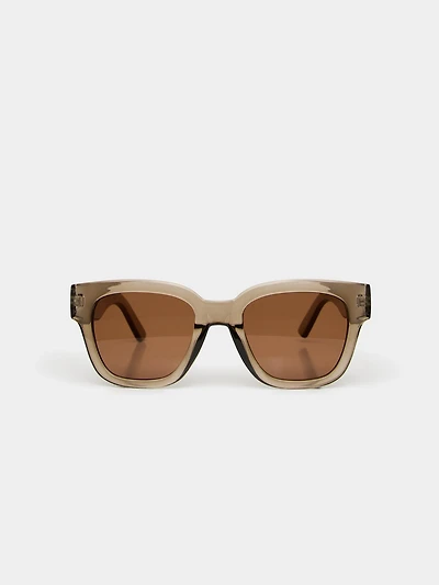 Clear Frame Wayfarer Sunglasses
